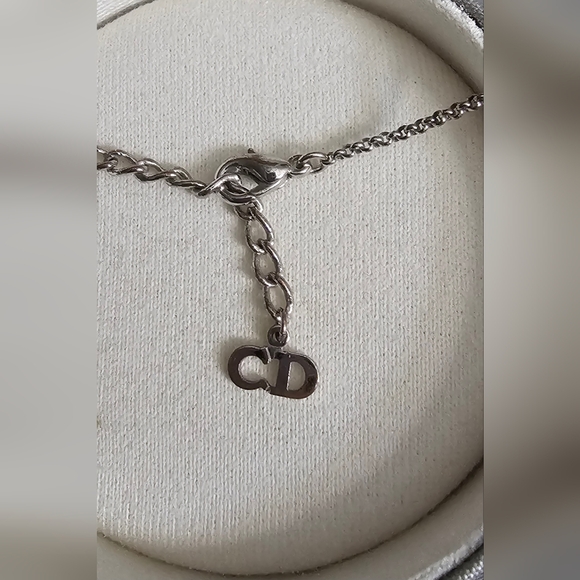 Christian Dior Silver Necklace With Dior Box and COA - Picture 2 of 14